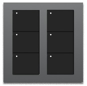 Casambi D1 6-Button Remote Switch Gray