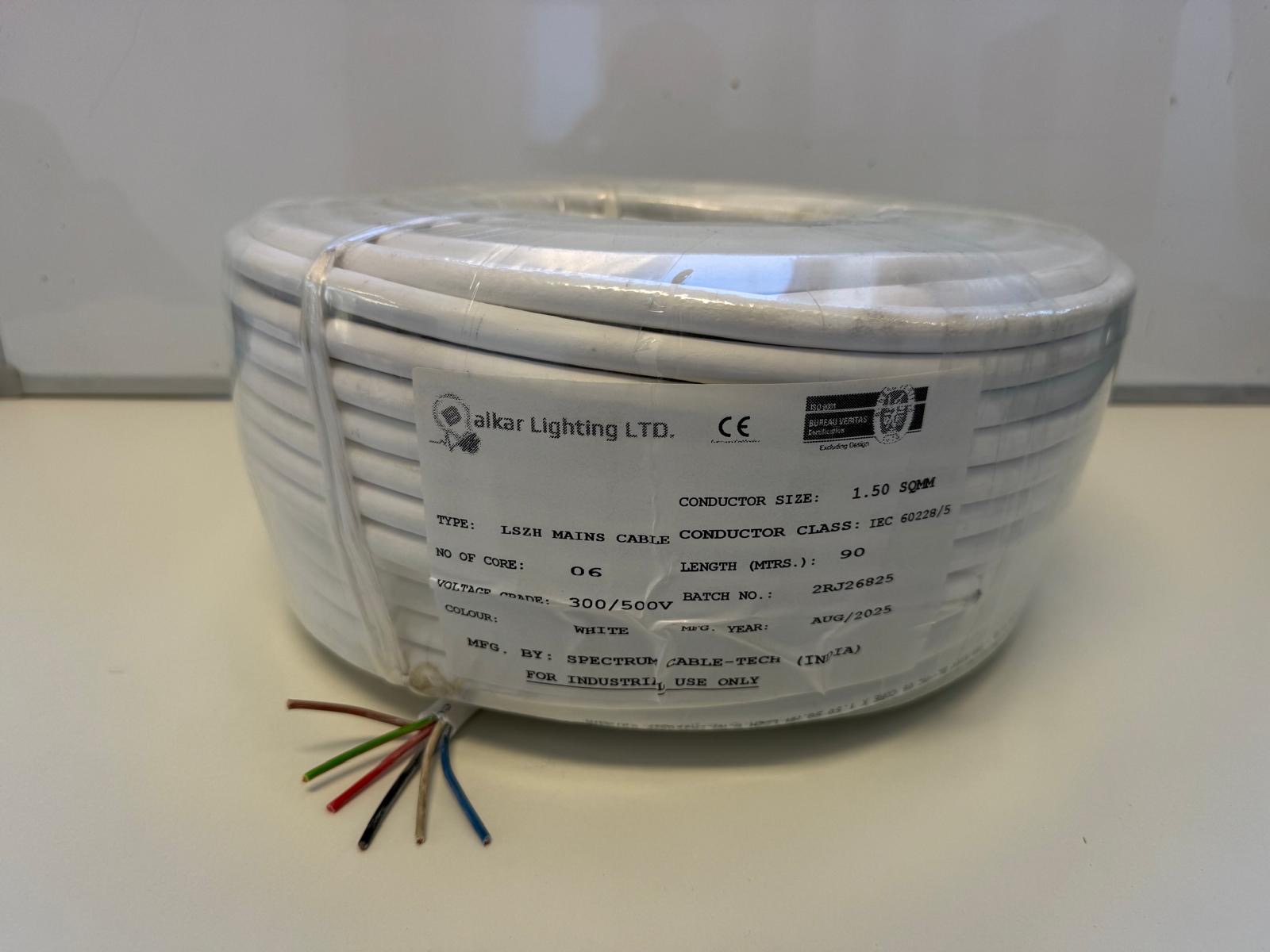 6 Core 1.5mm² Mains Cable