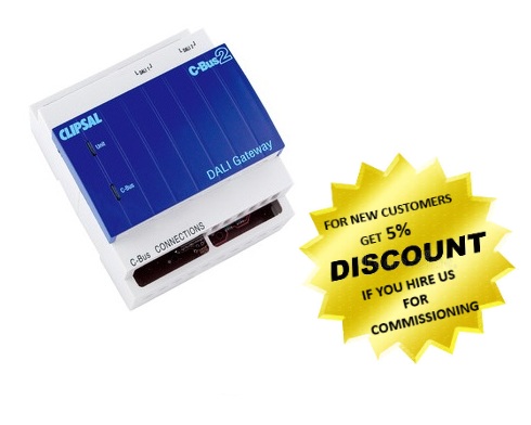 Clipsal 5502DAL C-Bus DALI Gateway for 2 Dali Networks